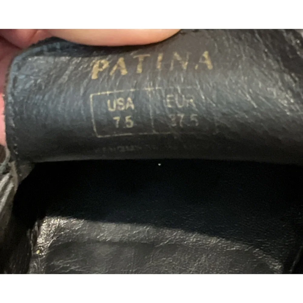 Patina by Portland Rounded Leather Loafer in Black Size 7.5